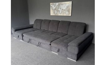Кутовий диван розкладний ВІКОМеблі Denver P3 / Денвер П3, графітовий (Viko116-DenverP3)