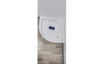 Душовий піддон глибокий акриловий, напівкруглий Besco Diper II 90x90 см (BAD-90-II)