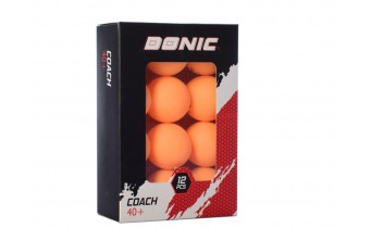 Мячики для настільного тенісу Donic 3* 12шт, coach 40+
