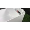 Окремостояча ванна з мармуру, каменю Dremex Glow 160x73x59,5 см, Gelcoat, білий глянцевий + сифон + лита полиця під аксесуари для ванни Окремостояча ванна з мармуру, каменю Dremex Glow 160x73x59,5 см, Gelcoat, білий глянцевий + сифон + лита полиця під аксесуари для ванни