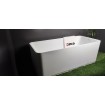 Окремостояча ванна з мармуру, каменю Dremex Glow 160x73x59,5 см, Gelcoat, білий глянцевий + сифон + лита полиця під аксесуари для ванни Окремостояча ванна з мармуру, каменю Dremex Glow 160x73x59,5 см, Gelcoat, білий глянцевий + сифон + лита полиця під аксесуари для ванни