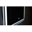 Прямокутне дзеркало з LED підсвіткою у ванну UWiS Cisily Z-650, 65х60x2,7 см, touch control