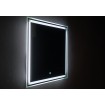 Прямокутне дзеркало з LED підсвіткою у ванну UWiS Cisily Z-650, 65х60x2,7 см, touch control