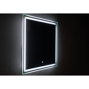 Квадратне дзеркало з LED підсвіткою у ванну UWiS Cisily Z-600, 60х60x2,7 см, touch control Квадратне дзеркало з LED підсвіткою у ванну UWiS Cisily Z-600, 60х60x2,7 см, touch control