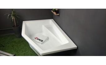 Ванна акрилова асиметрична Excellent Vesper 160x100 см, Правостороння (WAEX.VEP16WH)