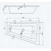 Ванна акрилова для двох Excellent Sfera Max Slim 180x130 см, Правостороння, монтаж під забудову (WAEX.SMP18WHS) Ванна акрилова для двох Excellent Sfera Max Slim 180x130 см, Правостороння, монтаж під забудову (WAEX.SMP18WHS)