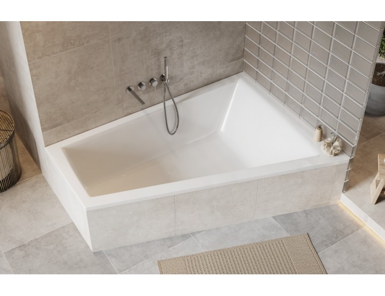 Ванна акрилова для двох Excellent Sfera Max Slim 180x130 см, Правостороння, монтаж під забудову (WAEX.SMP18WHS)