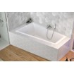 Ванна акрилова Excellent M-Sfera Slim 160x95 см, Лівостороння, під забудову, пєдестал, slim бортик 18 мм (WAEX.MSL16WHS)