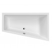 Ванна акрилова Excellent M-Sfera Slim 160x95 см, Правостороння, під забудову, пєдестал, слім бортик 1,8 см (WAEX.MSP16WHS)