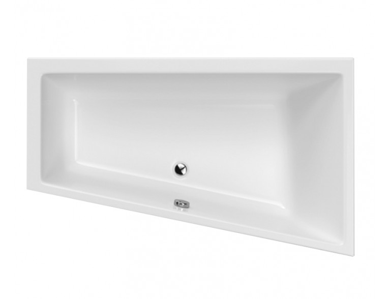 Ванна акрилова Excellent M-Sfera Slim 160x95 см, Правостороння, під забудову, пєдестал, слім бортик 1,8 см (WAEX.MSP16WHS)