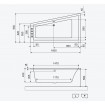 Ванна акрилова Excellent M-Sfera Slim 160x95 см, Правостороння, під забудову, пєдестал, слім бортик 1,8 см (WAEX.MSP16WHS)