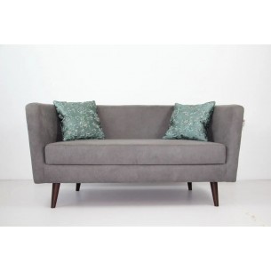 Диван прямий нерозкладний Fabene Осло / Oslo для офісу, кухні Grey green Pillow / Сірий зелені подушки (FAB1007-G-GP)