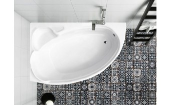 Ванна акрилова Besco Finezja Nova 170x110 L, асиметрична (WAF-170-NL)