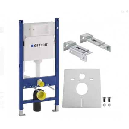 Інсталяція Geberit Duofix для підвісного унітазу, монтажний комплект для підвісного унітазу, Н112, 12 см (UP100) без клавіші (458.126.00.1)