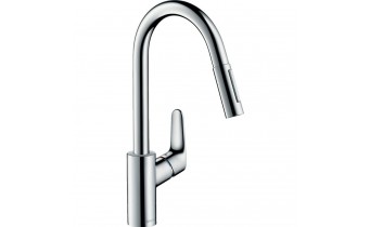Змішувач для кухні Hansgrohe Focus E2 високий з витяжним душем (31815000)