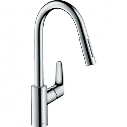 Змішувач для кухні Hansgrohe Focus E2 високий з витяжним душем (31815000)