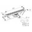 Трап для монтажу в підлогу Radaway Floorline 500x80 (CS50P) Трап для монтажу в підлогу Radaway Floorline 500x80 (CS50P)