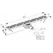 Трап для монтажу в підлогу Radaway Floorline 800x80 (CS80P) Трап для монтажу в підлогу Radaway Floorline 800x80 (CS80P)
