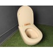 Унітаз безобідковий круглий Tavro QFS Rimless з тонким сидінням soft-close, Duroplast Super Slim, 49х36 см, капучино, бежевий матовий Унітаз безобідковий круглий Tavro QFS Rimless з тонким сидінням soft-close, Duroplast Super Slim, 49х36 см, капучино, бежевий матовий