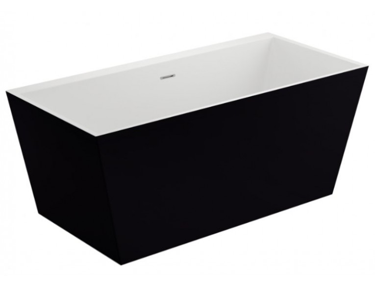 Ванна Polimat LEA 170х80 чорна мат + ніжки (00334)