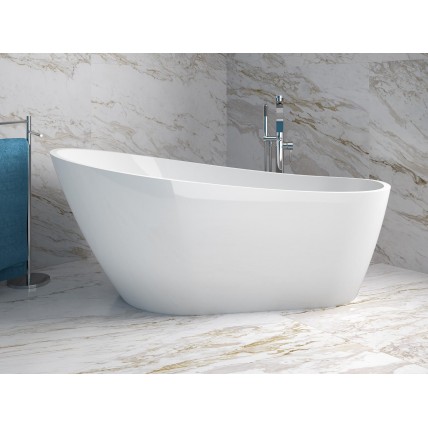 Окремостояча акрилова ванна Besco Melody 170x80 з сифоном click / clack, золотий (WAS-170-MZL)