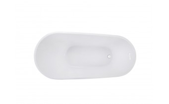 Окремостояча акрилова ванна Besco Melody 150x80 з сифоном click / clack, білий (WAS-150-MBI)