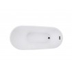 Окремостояча акрилова ванна Besco Melody 170x80 з сифоном click / clack, чорний (WAS-170-MCZ) Окремостояча акрилова ванна Besco Melody 170x80 з сифоном click / clack, чорний (WAS-170-MCZ)