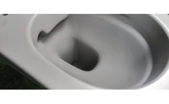 Унітаз безобідковий Mexen Lena Rimless з тонким сидінням soft-close, Duroplast Super Slim, світло-сірий матовий