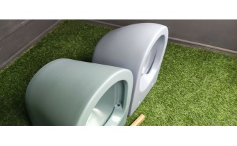 Унітаз безобідковий Mexen Rico Rimless з тонким сидінням soft-close, Duroplast Super Slim, світло-зелений матовий