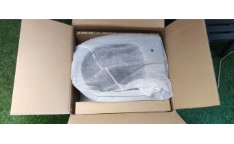 Унітаз безобідковий Mexen Rico Rimless з тонким сидінням soft-close, Duroplast Super Slim, світло-сірий матовий