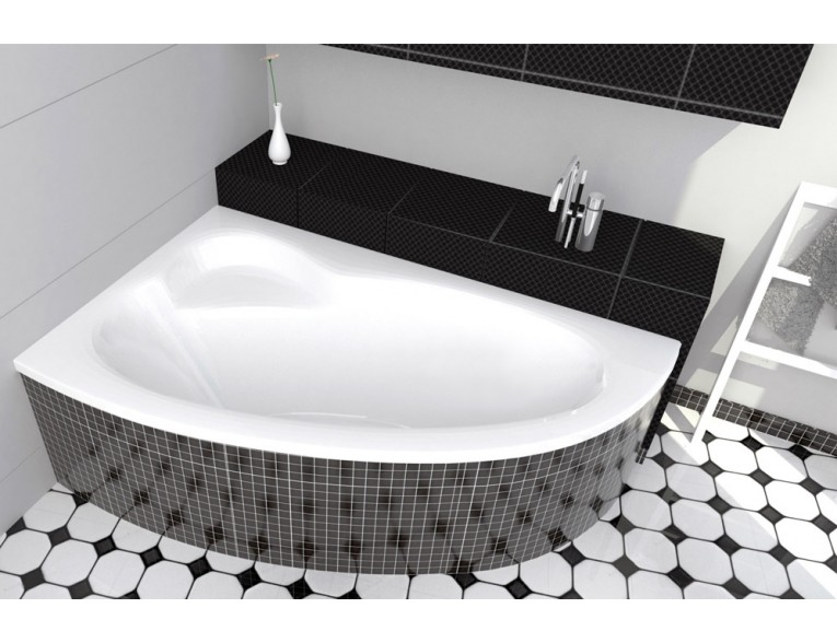 Ванна акрилова Besco Nataliana 150x100 L, Лівостороння, Асиметрична