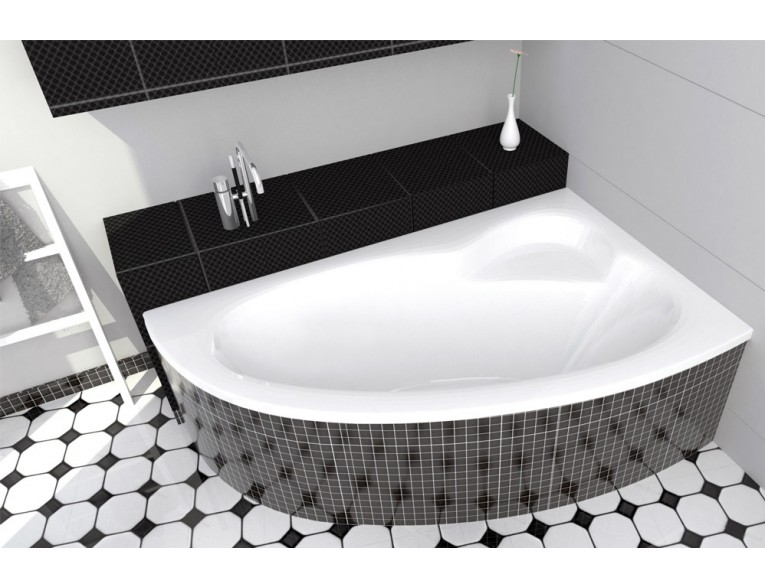 Ванна акрилова Besco Nataliana 150x100 R, Правостороння, Асиметрична