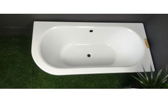 Ванна акрилова Besco Avita / Авіта 150x75 см, L - ліва, асиметрична, Лівостороння, заокруглений кут (WAV-150-NL)