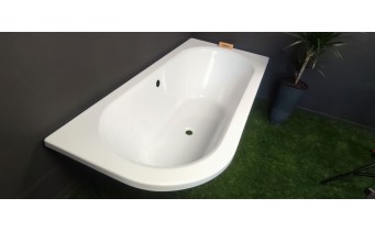 Ванна акрилова Besco Avita / Авіта 150x75 см, L - ліва, асиметрична, Лівостороння, заокруглений кут (WAV-150-NL)