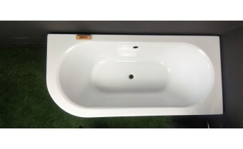 Ванна акрилова Besco Avita / Авіта 150x75 см, L - ліва, асиметрична, Лівостороння, заокруглений кут (WAV-150-NL)