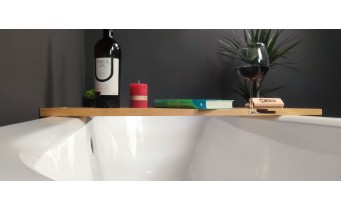 Ванна акрилова Besco Avita / Авіта 160x75 см, R - права, асиметрична, Правостороння, заокруглений кут (WAV-160-NP)