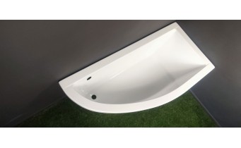 Ванна акрилова Besco Praktika 150x70 L, Лівостороння, асиметрична (WAP-150-NL)