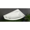Ванна акрилова Besco / Беско Rima 130x85 L, Лівостороння, асиметрична, із заокругленим кутом (WAR-130-NL)