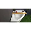 Ванна акрилова Besco / Беско Rima 130x85 L, Лівостороння, асиметрична, із заокругленим кутом (WAR-130-NL)