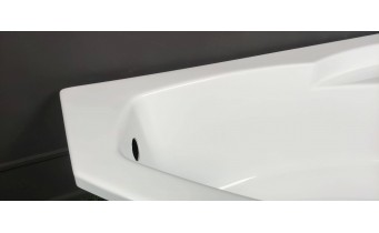 Ванна акрилова Besco Rima 170x110 L, Лівостороння, асиметрична, із заокругленим кутом, кутова (WAR-170-NL)