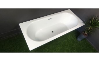 Акрилова ванна Besco Vitae Slim + 150x75, пряма + сифон золотий (WAV-150-SZ+)
