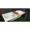 Акрилова ванна Besco Vitae Slim + 150x75, пряма + сифон золотий (WAV-150-SZ+) Акрилова ванна Besco Vitae Slim + 150x75, пряма + сифон золотий (WAV-150-SZ+)