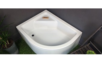Душовий піддон NEW TRENDY NEW MAXIMA з сидіннямм R 120x85x41 см (B-0379)