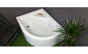 Душовий піддон глибокий з акрилу New Trendy New Maxima 120x85x41 см L, з місцем для сидіння, лівосторонній (B-0378)