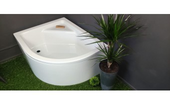 Душовий піддон глибокий з акрилу New Trendy New Maxima 120x85x41 см L, з місцем для сидіння, лівосторонній (B-0378)