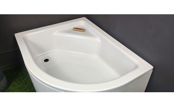Душовий піддон глибокий з акрилу New Trendy New Maxima 120x85x41 см L, з місцем для сидіння, лівосторонній (B-0378)