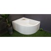 Душовий піддон NEW TRENDY MAXIMA з сидінням R 100x80x41 см (B-0387)
