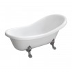 Окремостояча ванна на левиних ногах Omnires Atena Comfort M+ 175x82 см, біла глянцева, ноги докупляється окремо (ATENA174BP) Окремостояча ванна на левиних ногах Omnires Atena Comfort M+ 175x82 см, біла глянцева, ноги докупляється окремо (ATENA174BP)
