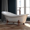 Окремостояча ванна на левиних ногах Omnires Atena Comfort M+ 175x82 см, біла глянцева, ноги докупляється окремо (ATENA174BP)