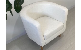 Крісло не розкладне м'яке Осло 1200 / Oslo 1200 Beige / Молочний, колір та тканину можна обрати